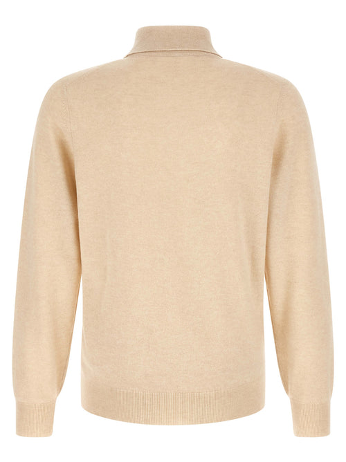 Brunello Cucinelli Beiges Kaschmir-Polohemd