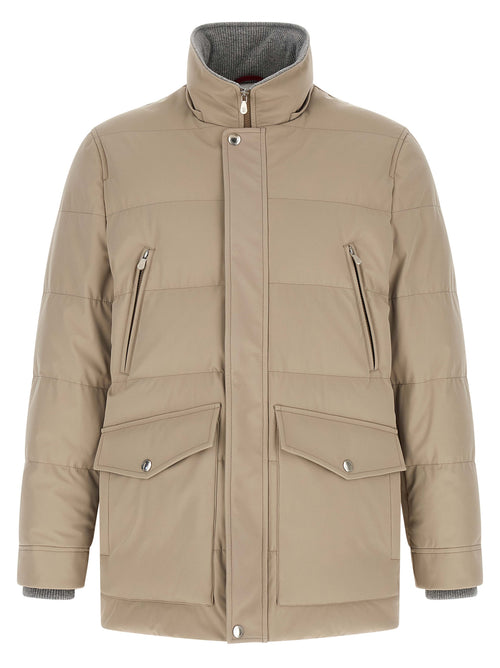 Brunello Cucinelli Beiger Polyamid-Parka