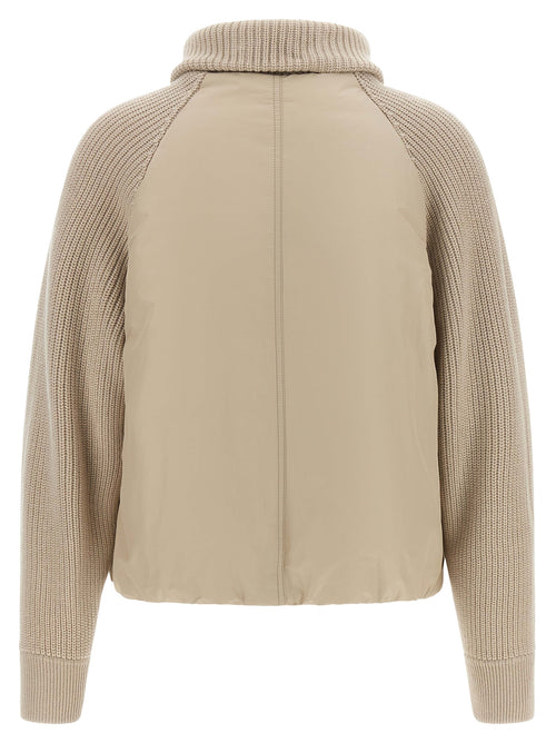 Brunello Cucinelli Beige Baumwolljacke in voller Länge