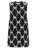 Moschino Bicolor Virgin Wool Short Dress