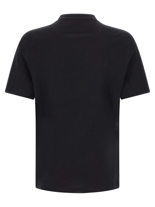 Brunello Cucinelli Schwarzes Baumwoll-T-Shirt