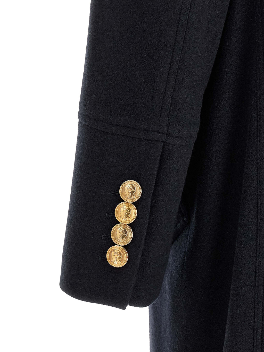Brunello Cucinelli Blue Cashmere Coat