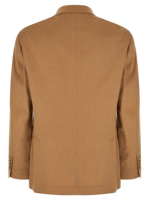 Brunello Cucinelli Beiger Kamelhaar-Blazer