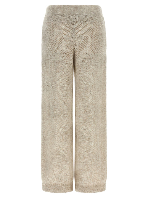 Brunello Cucinelli Beige Freizeithose aus Nylon