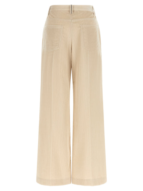 Brunello Cucinelli Beige Casual Hose aus Baumwolle