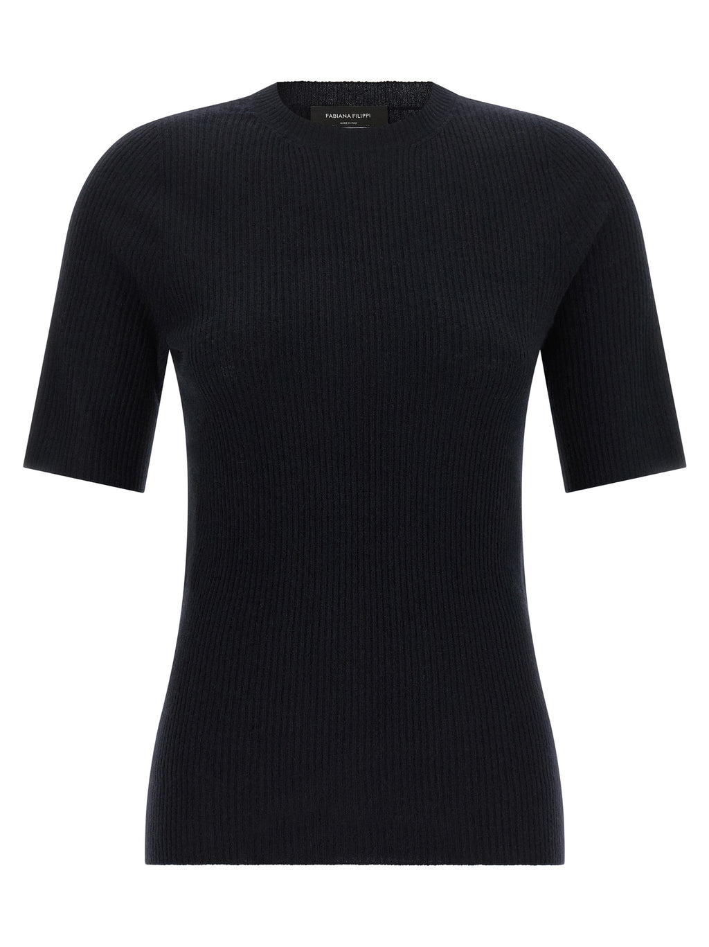 Fabiana Filippi Blue Virgin Wool T-Shirt
