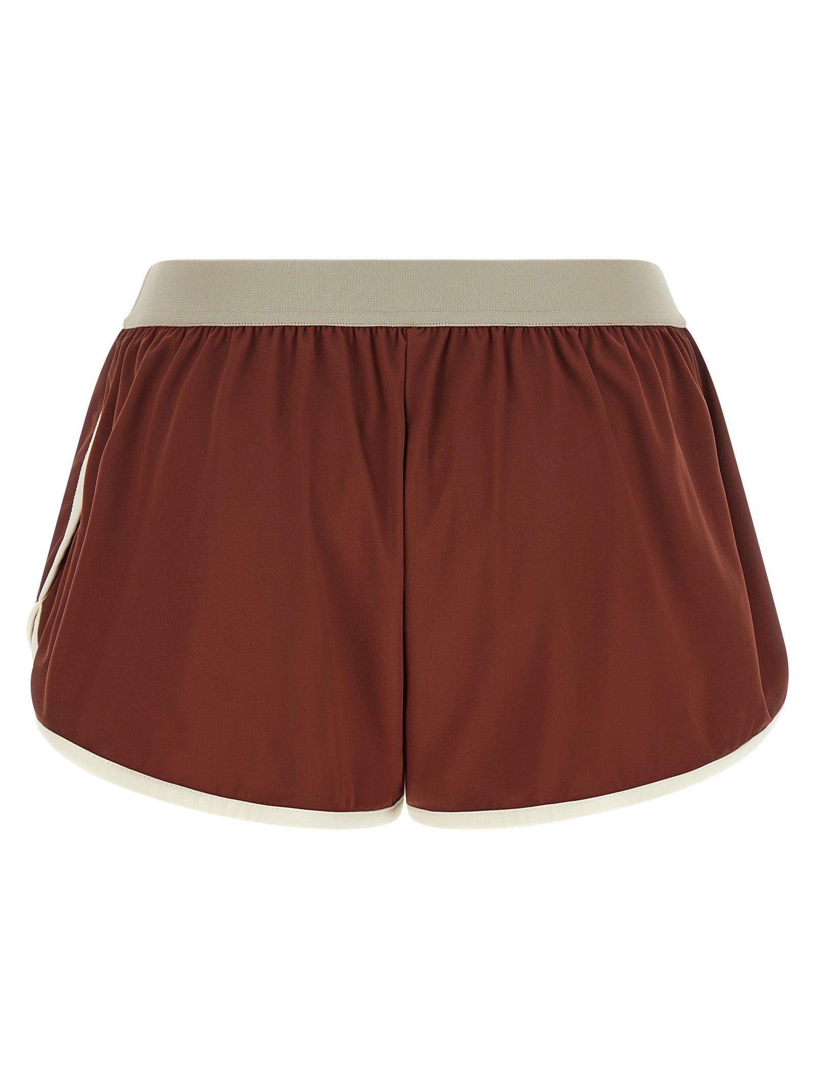 Brunello Cucinelli Bordeaux Polyamide Bermuda Shorts
