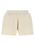 Off-White Beige Cotton Bermuda Shorts