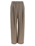 Brunello Cucinelli White Virgin Wool Casual Pants