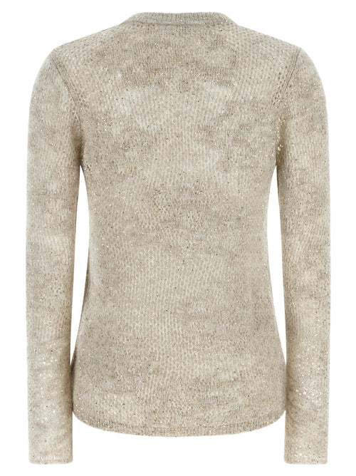Brunello Cucinelli Beiger Nylon-Cardigan