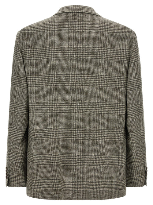 Brunello Cucinelli Zweifarbiger Blazer aus Wolle