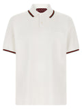 Gucci White Cotton Polo Shirt