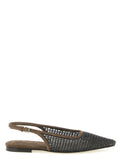 Brunello Cucinelli Brown Calfskin Ballet Flats