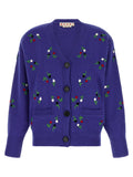 Marni Blue Virgin Wool Cardigan