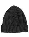 Dolce & Gabbana Men Charcoal Grey Ribbed Wool Knit Beanie One Size Hat