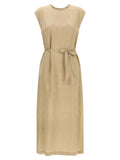 Peserico Beige Viscose Midi Dress