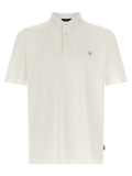 Hugo Boss White Cotton Polo Shirt
