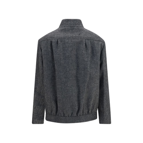 Blazé Milano Graue Oversize-Jacke aus Wolle Modell Aries