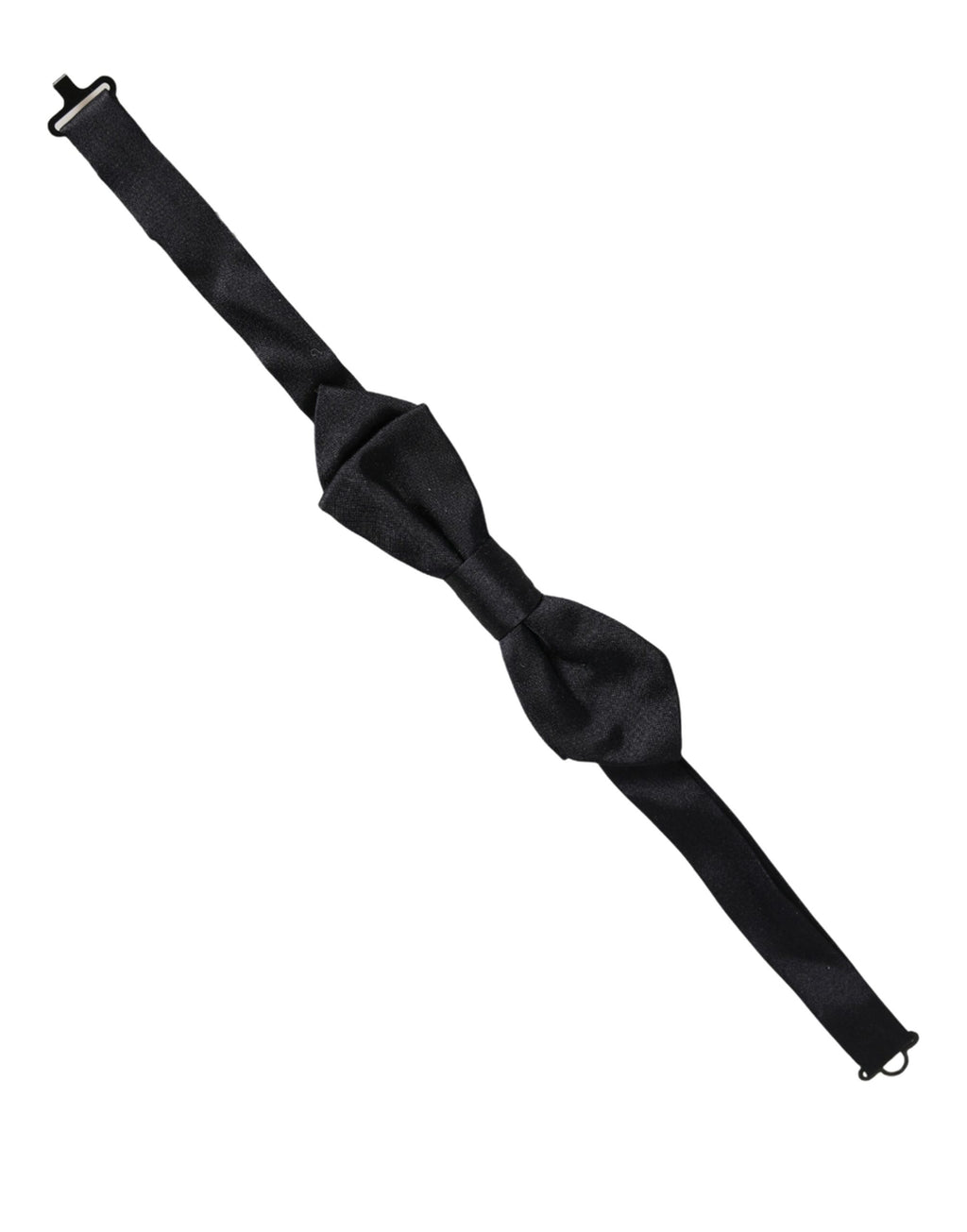 Dolce & Gabbana Men Black 100% Silk Adjustable Neck Papillon Bow Tie
