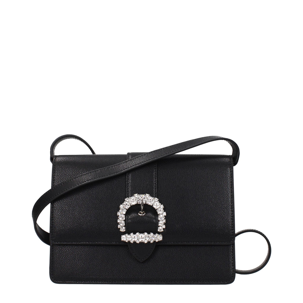 Jimmy Choo Zwart Leren Crossbody Tas