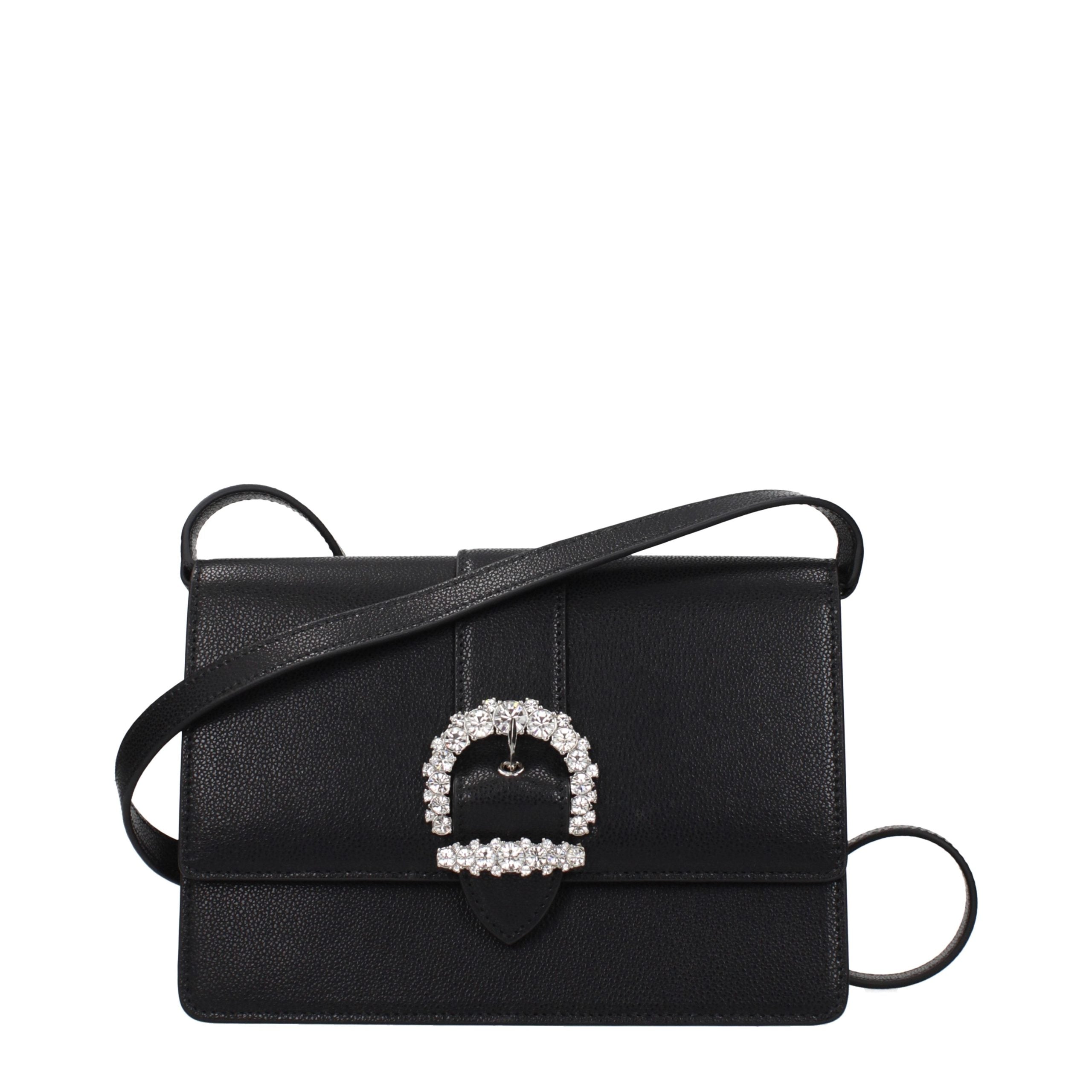 Jimmy Choo Zwart Leren Crossbody Tas