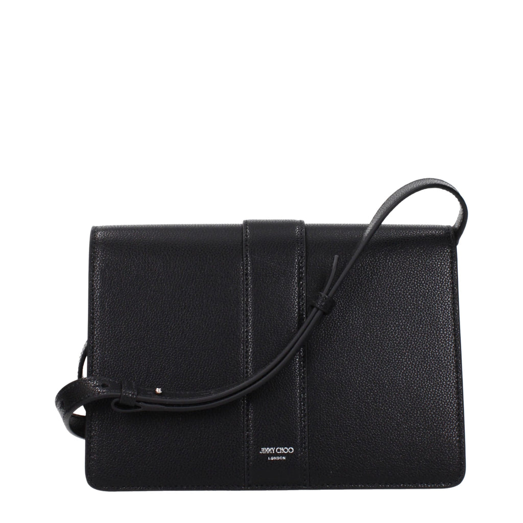 Jimmy Choo Zwart Leren Crossbody Tas