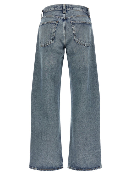 Agolde Blue Cotton Relaxed Fit Jeans