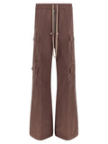 Rick Owens Brown Cotton Flared Pants
