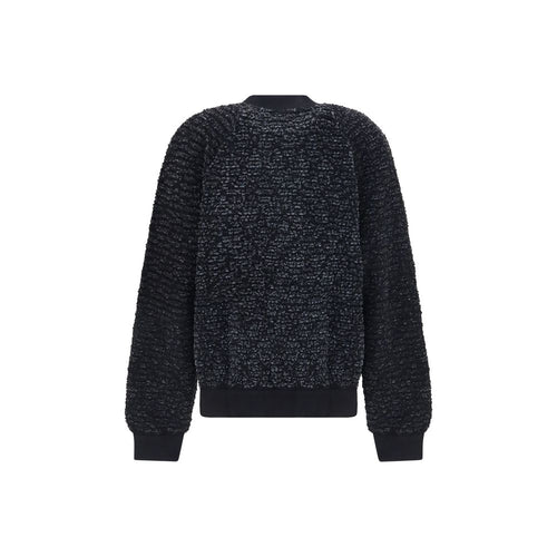 Balmain Schwarze Viskose-Bomberjacke