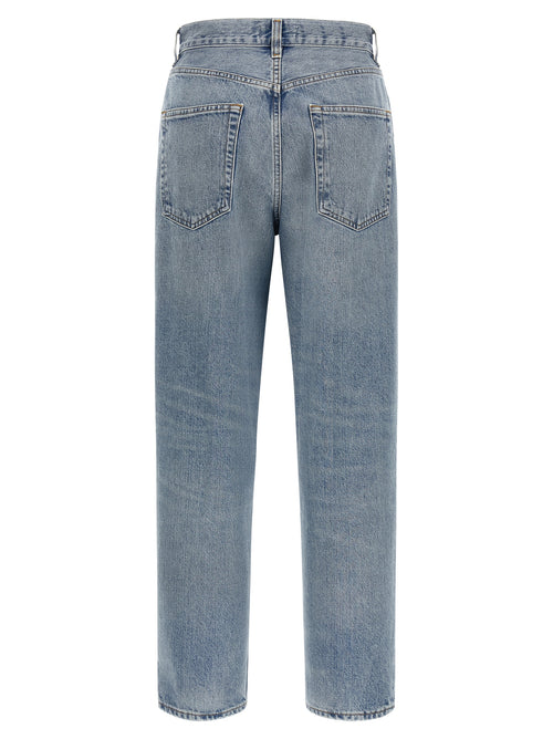 Agolde Blue Cotton Straight-Leg Jeans