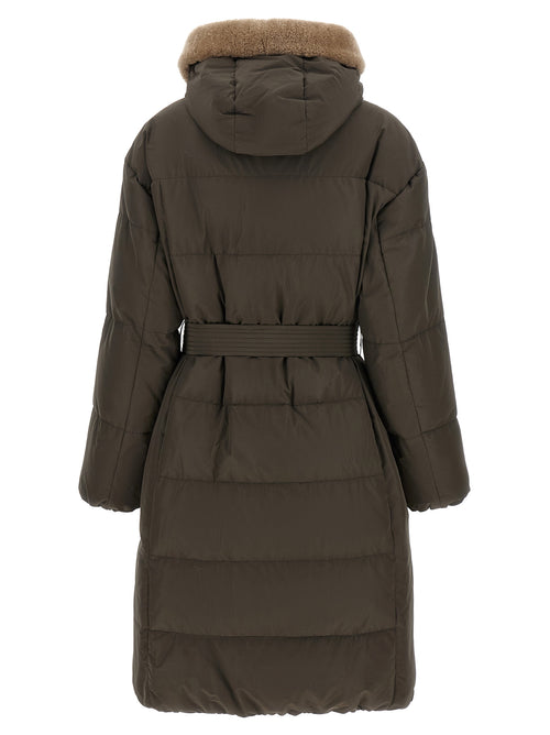 Brunello Cucinelli Zweifarbiger Baumwollmantel