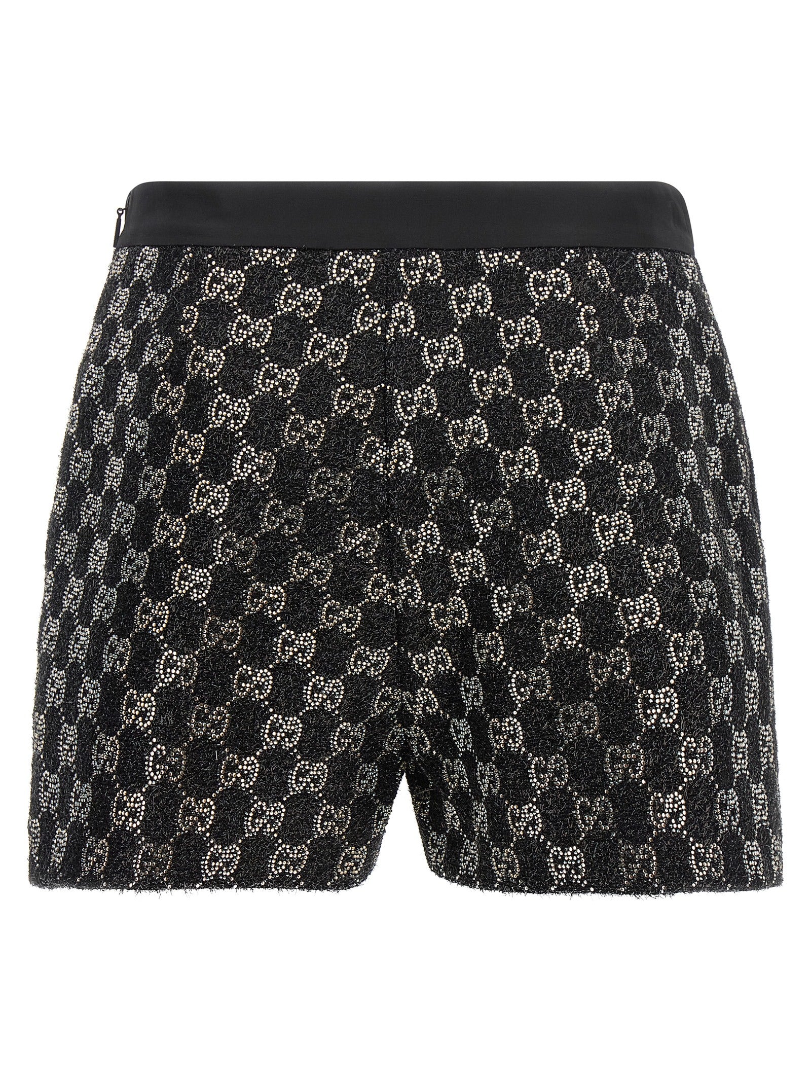 Gucci Black Viscose Bermuda Shorts
