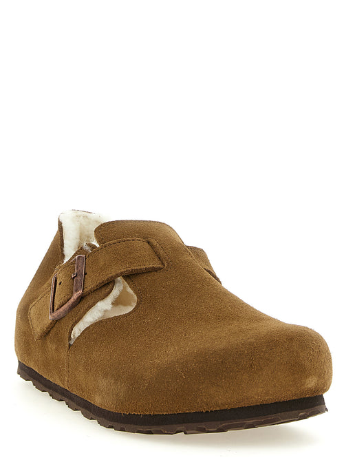 Birkenstock Clogs aus braunem Wildleder
