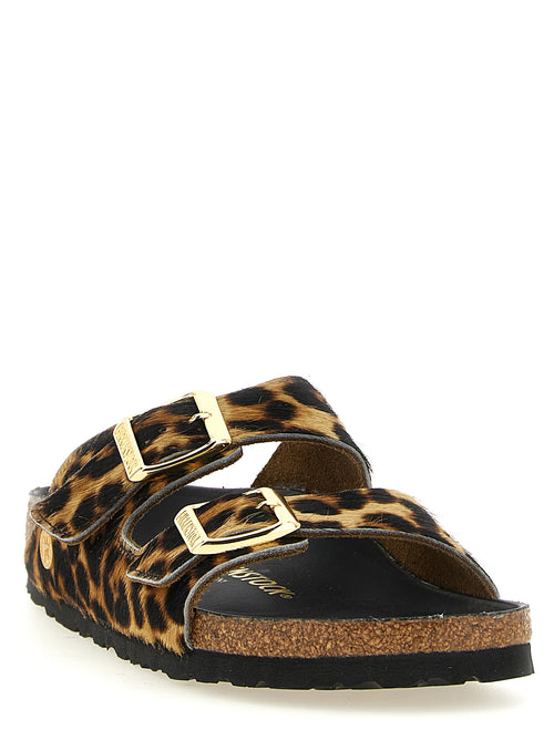 Birkenstock Braune Kalbsleder-Pantoletten