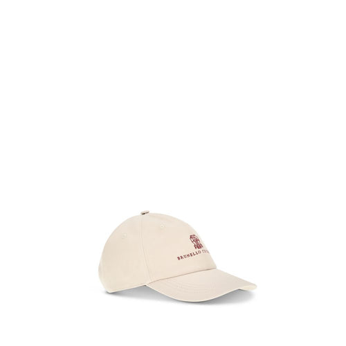 Brunello Cucinelli Beige Baumwoll-Cap (Baseballkappe)