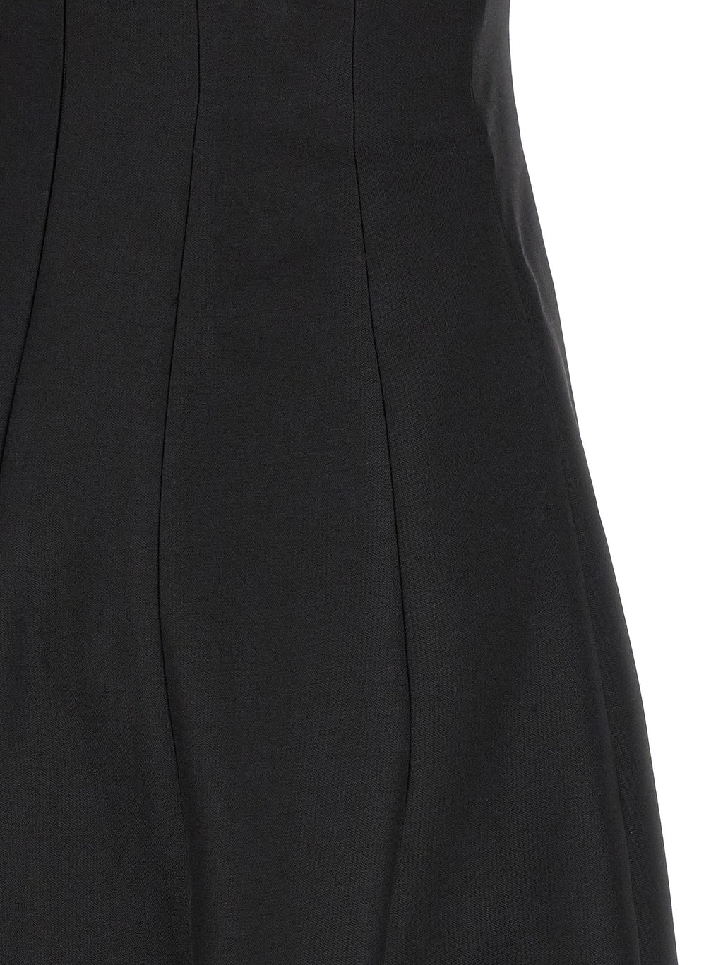 Khaite Black Wool Long Dress