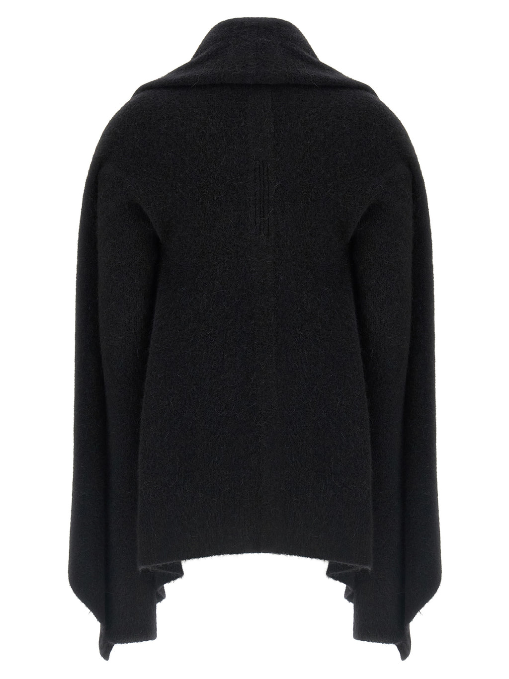 Rick Owens Black Marabou Cardigan