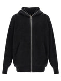 Rick Owens Black Marabou Sweatshirt