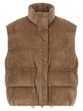 Brunello Cucinelli Beige Viscose Sleeveless Jacket