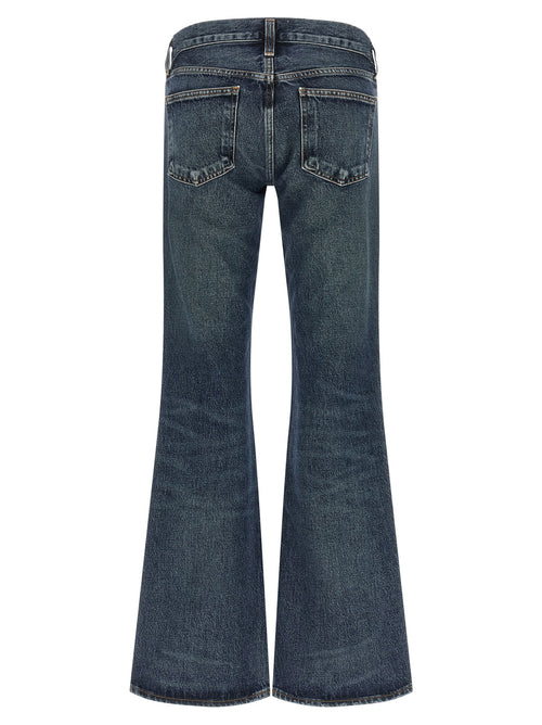 Agolde Blue Cotton Bootcut Jeans