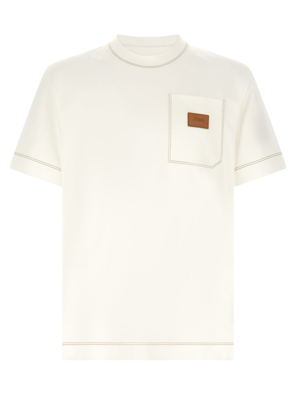 Fendi Wit Katoenen T-Shirt