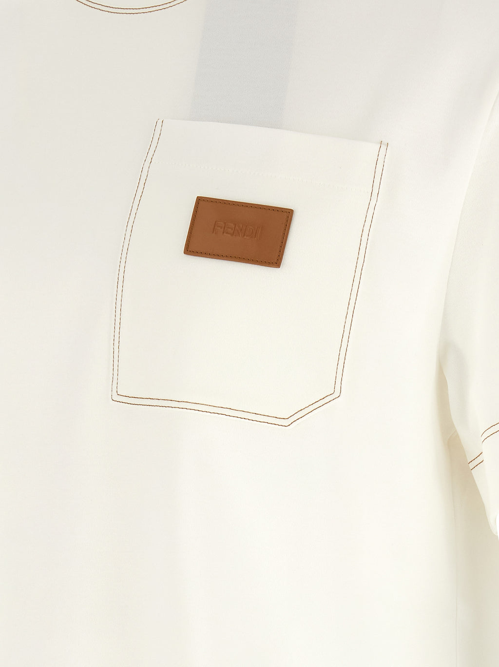 Fendi Wit Katoenen T-Shirt