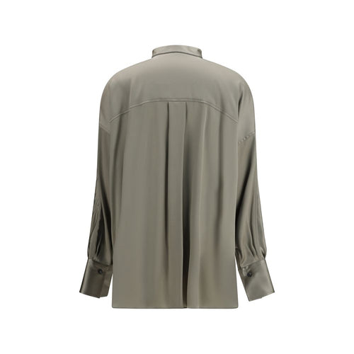 Brunello Cucinelli Bicolor-Seidenhemd