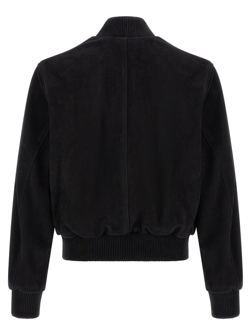 Ami Paris Black Goatskin Bomber