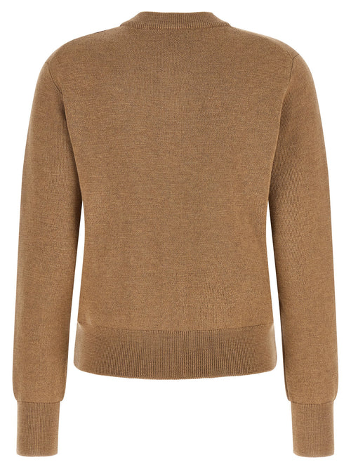 Ami Paris Beige Wool Cardigan
