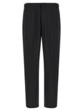 Lardini Black Virgin Wool Dress Pants