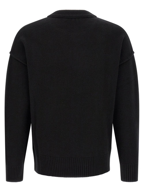 Ami Paris Black Wool Cardigan