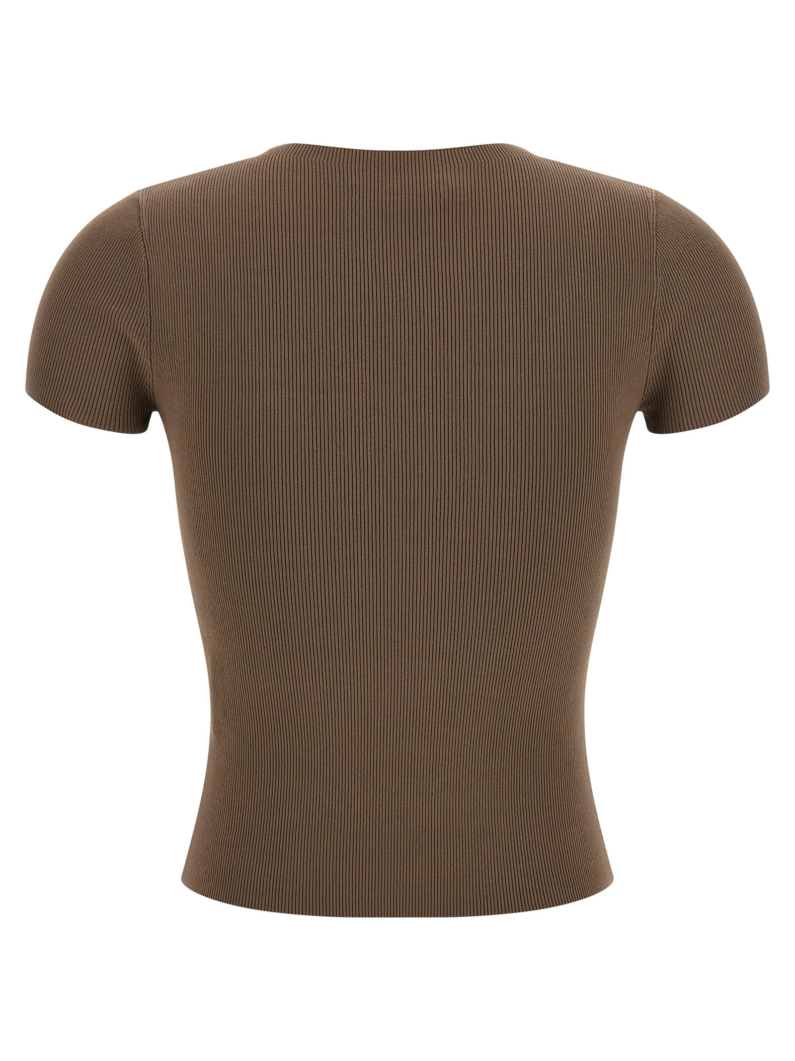 Alexander Wang Brown Polyamide T-Shirt