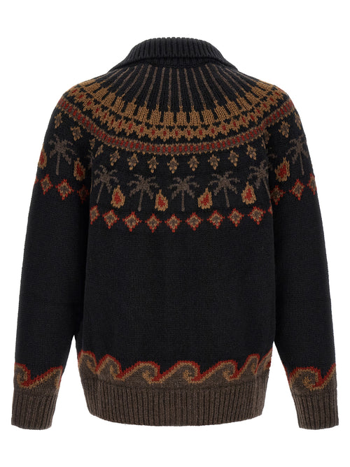Alanui Black Wool Cardigan