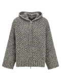 Peserico Gray Wool Cardigan
